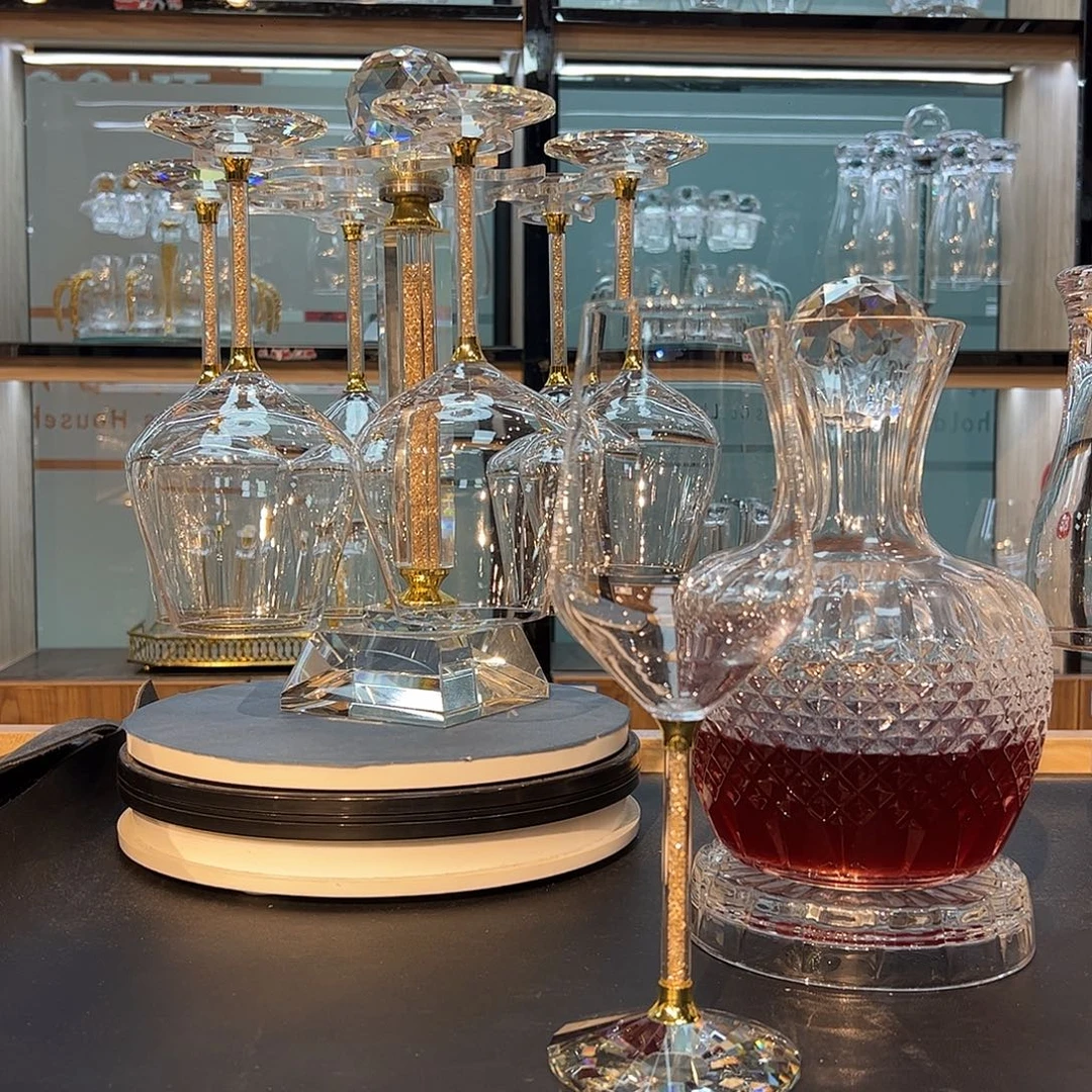 水晶玻璃手柄款红白啤三套