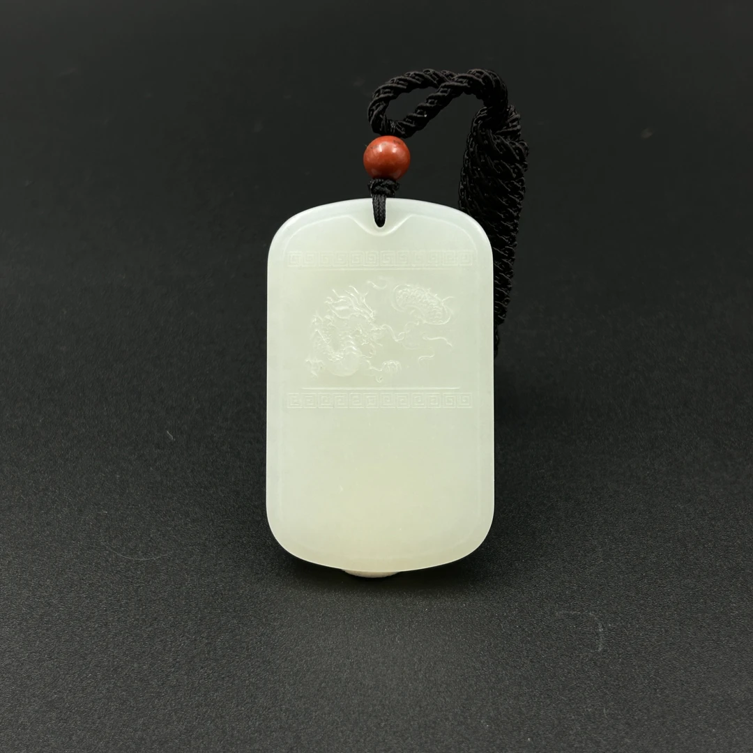 LOT.47和田玉龙行天下平安牌/032