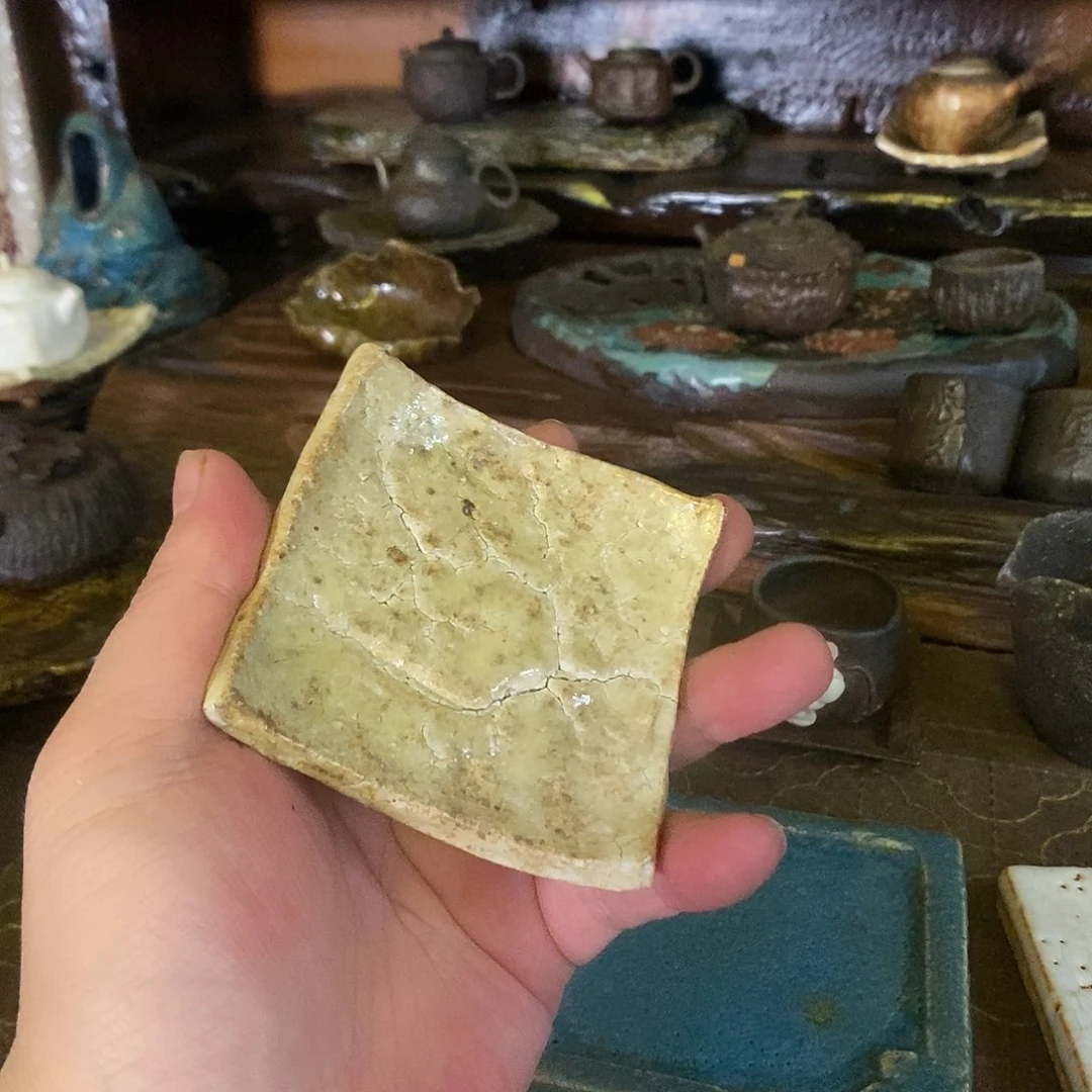 秋***白手工制作柴烧茶具