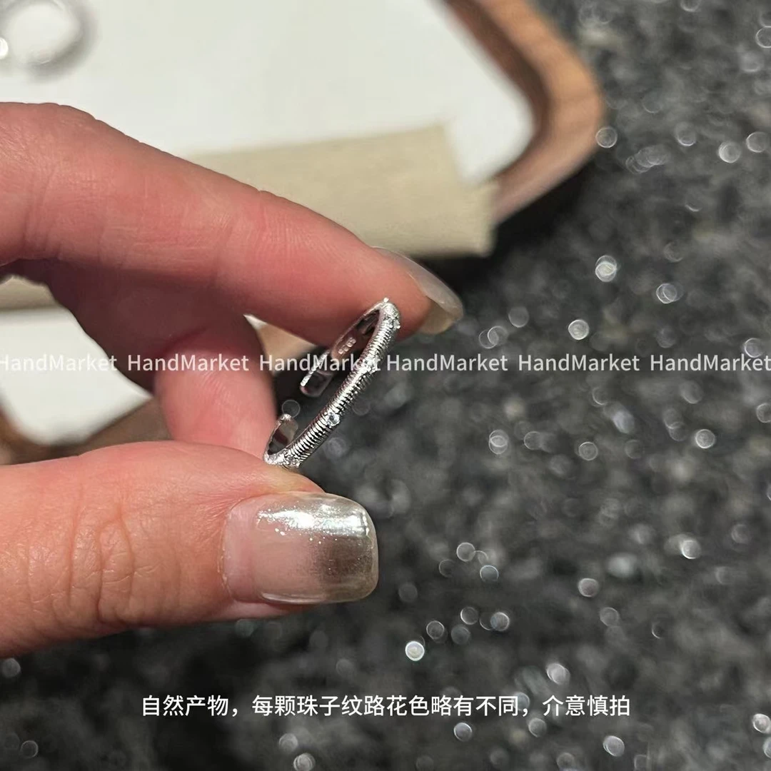 925银戒指 【旋转木马】百搭时尚简约气质素款小众单只指环0916