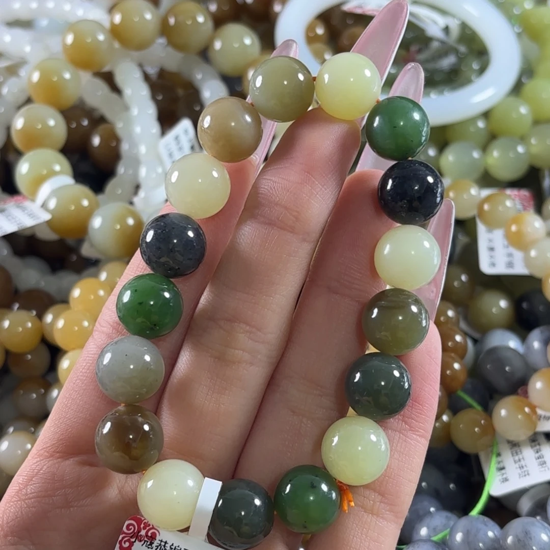 和田玉未镶嵌手链148