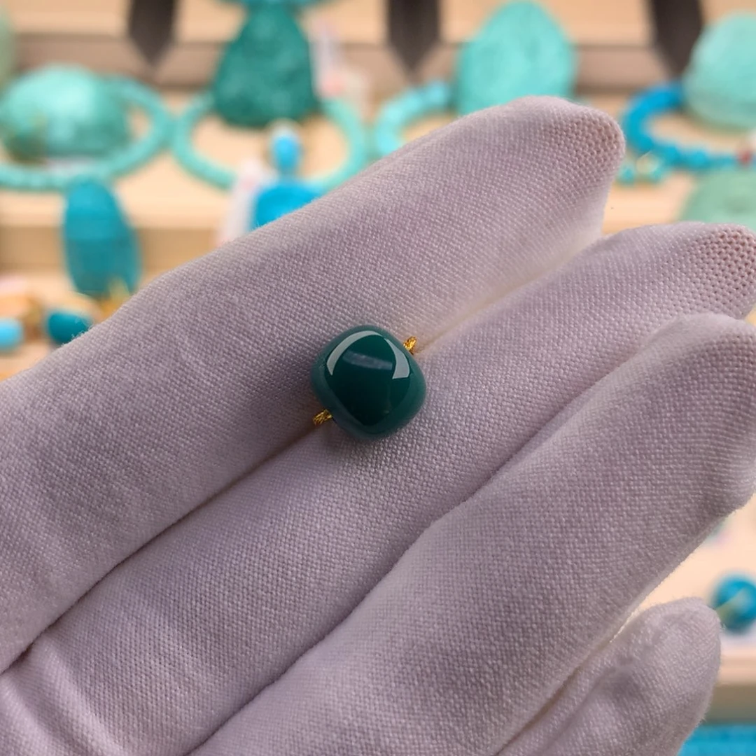 绿松石珠宝奇石未镶嵌9.4-8.3