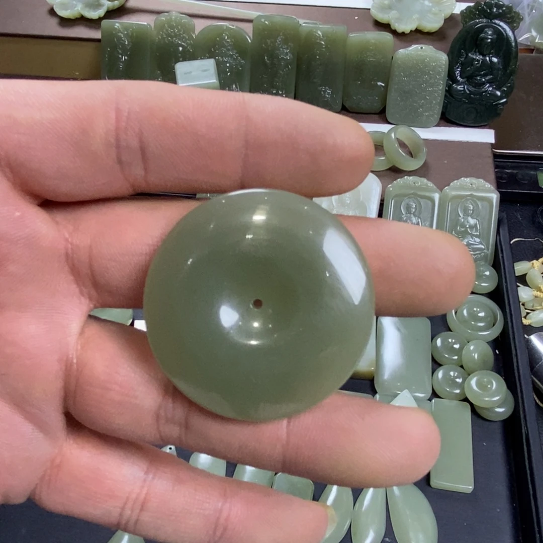 颈饰未镶嵌和田玉吃****）043