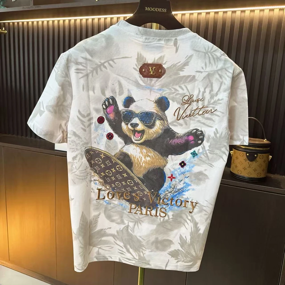 BW-夏季情侣美式休闲短袖T恤男款高奢设计师潮流-k-28008