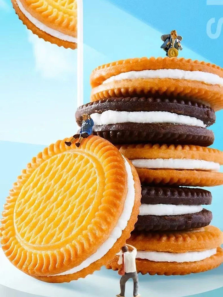 【拍两份发45包】1+1夹心饼干老式复古怀旧点心早餐解馋休闲下午茶