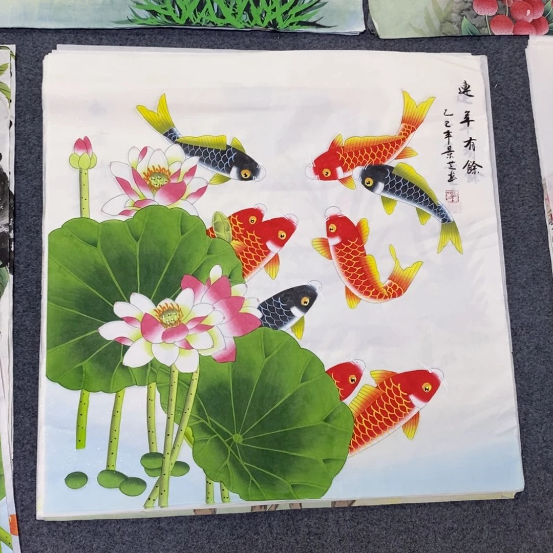 国画尺寸68✖️68斗方工笔手绘画