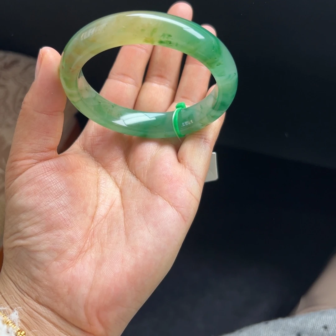 石英质玉未镶嵌手镯非洲翠5859