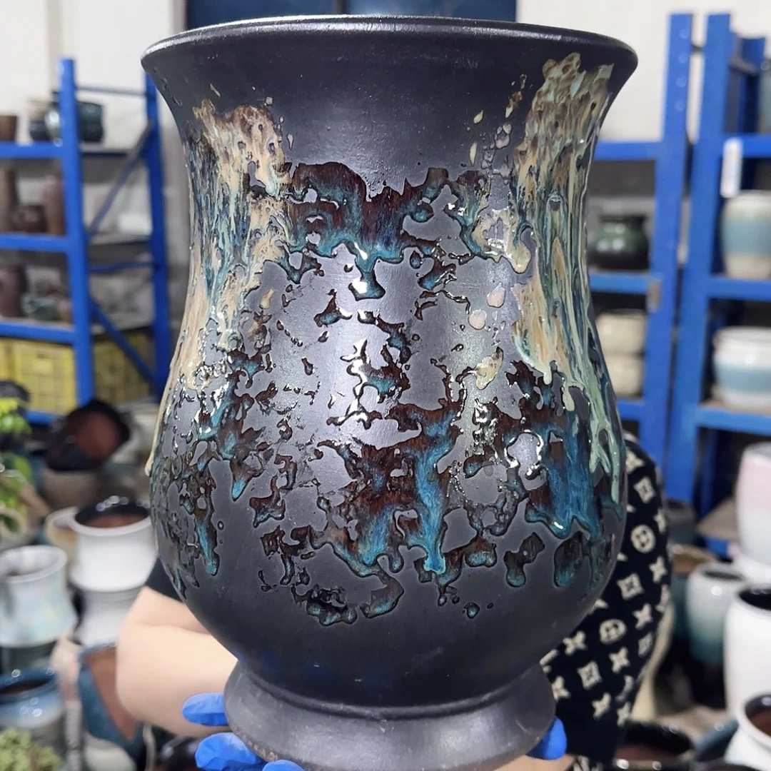 紫砂花盆高30口20