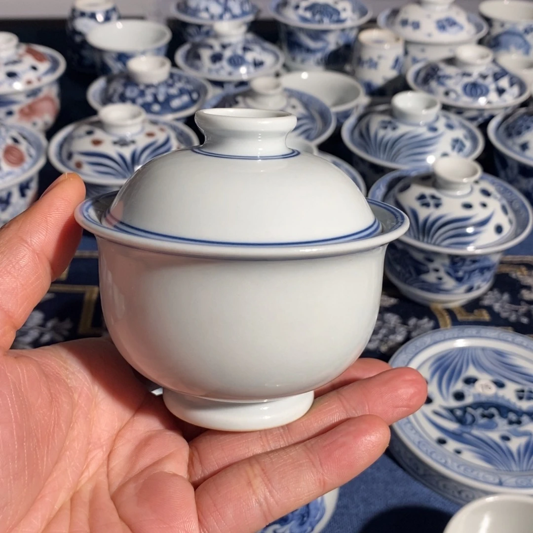 缸景德镇手工手绘茶具微瑕价