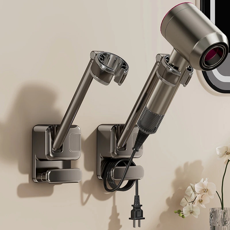 优勤电吹风机支架挂架懒人解放双手神器壁挂式免打孔卫生间置物架