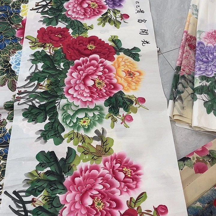 国画国画作品书法作品原稿小六尺横幅