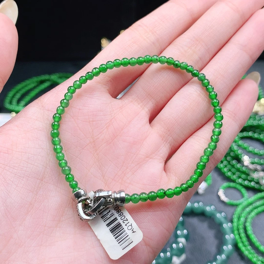翡翠未镶嵌手串手链