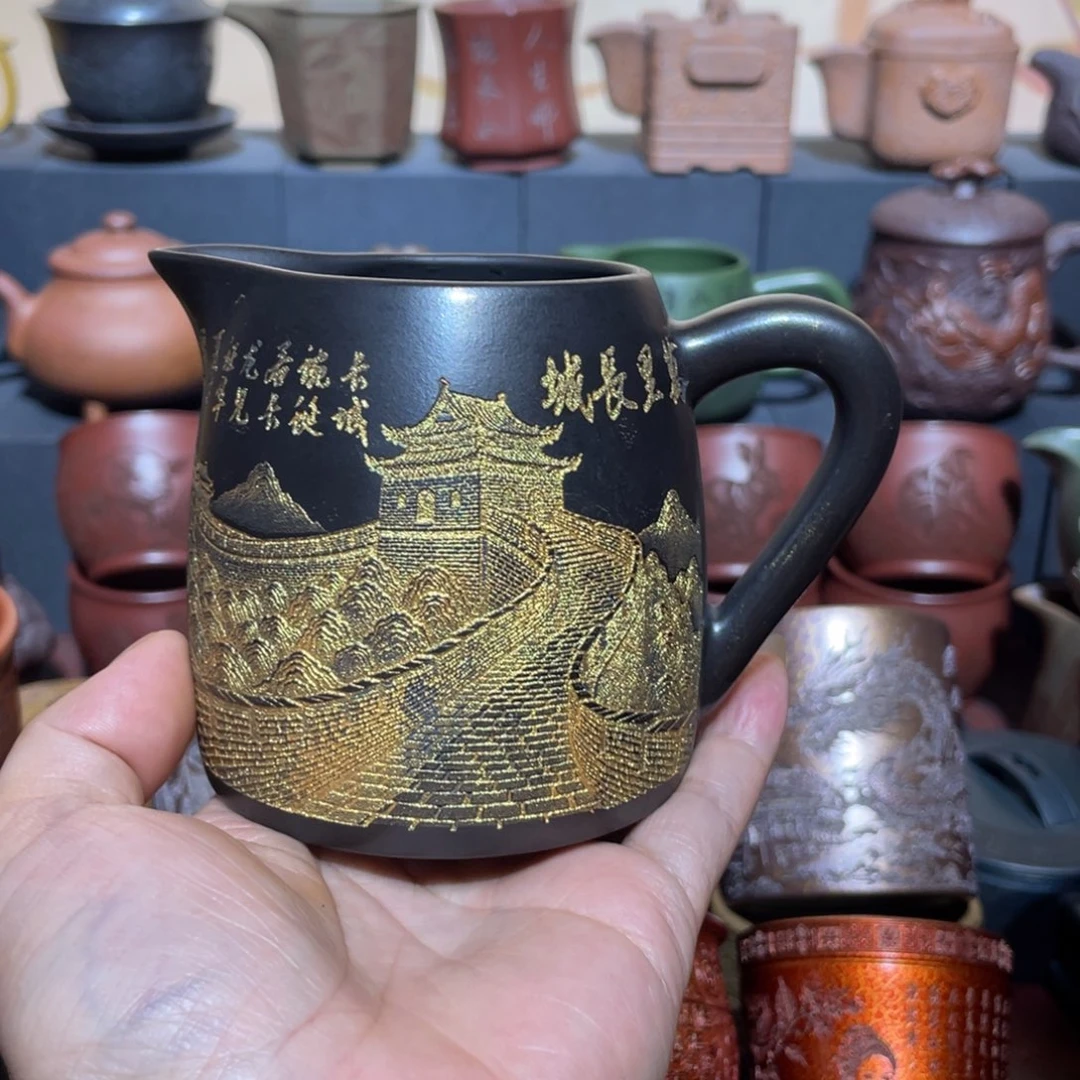 原矿紫砂手工主人杯