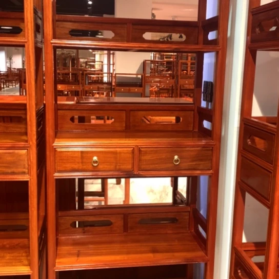 紫檀木类案台蛋*饭78书架