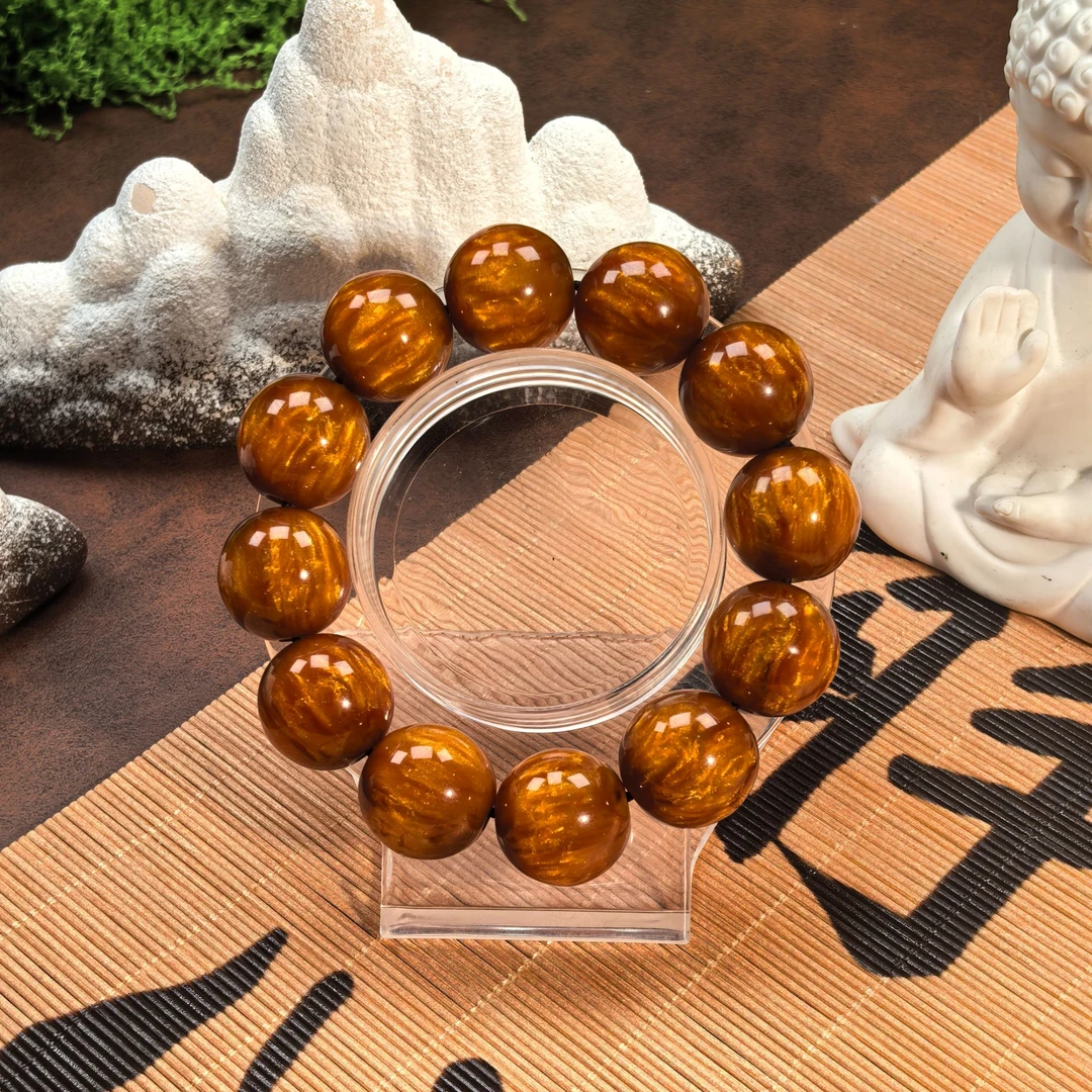 BY 555  金丝柳2.0cm单圈手串