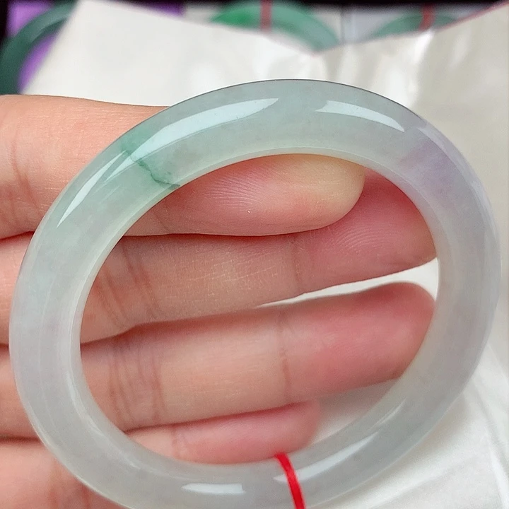 翡翠手镯未镶嵌53.4圆条