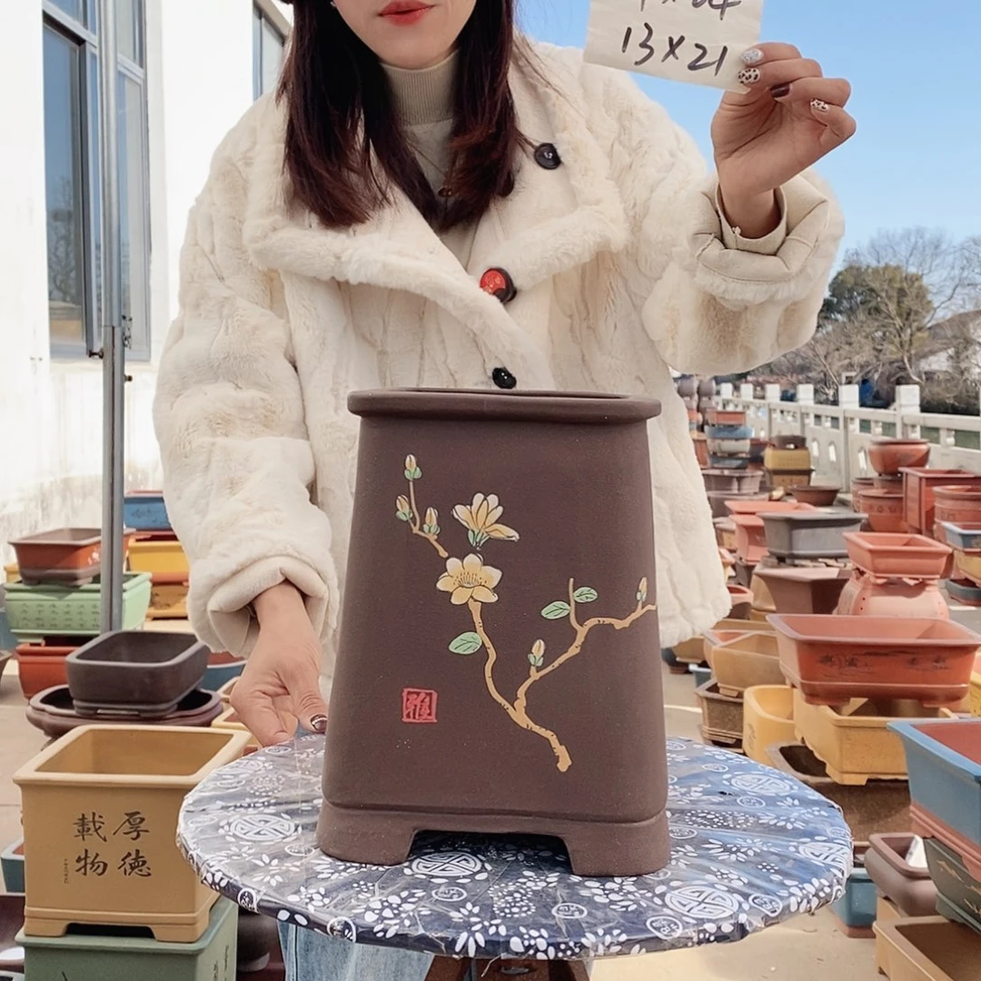 紫砂花盆紫砂花盆