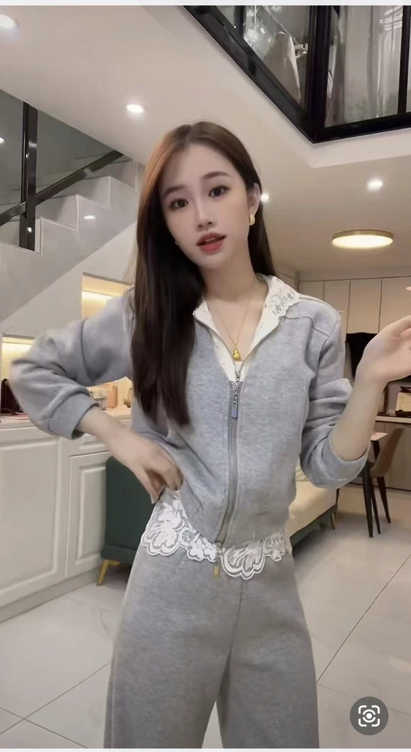 2025新款新款春季新款卫衣外套+裤子休闲设计师款套装2