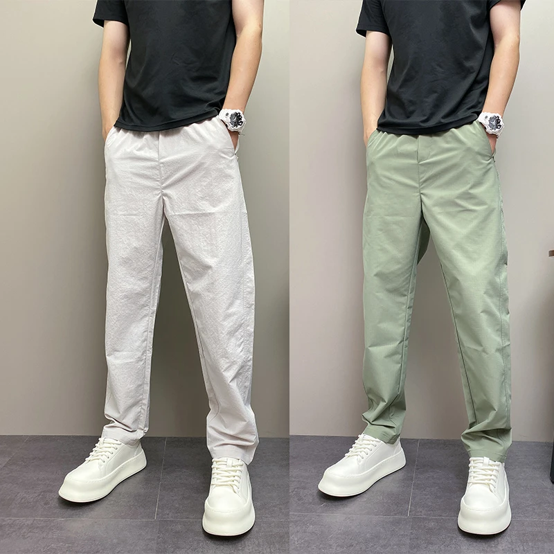 2025夏季新款男士休闲裤时尚百搭宽松直筒工装裤潮流帅气运动长裤