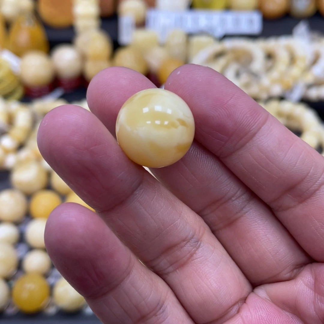 琥珀珠宝奇石未镶嵌17.2mm