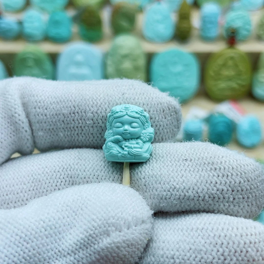 未镶嵌绿松石珠宝奇石