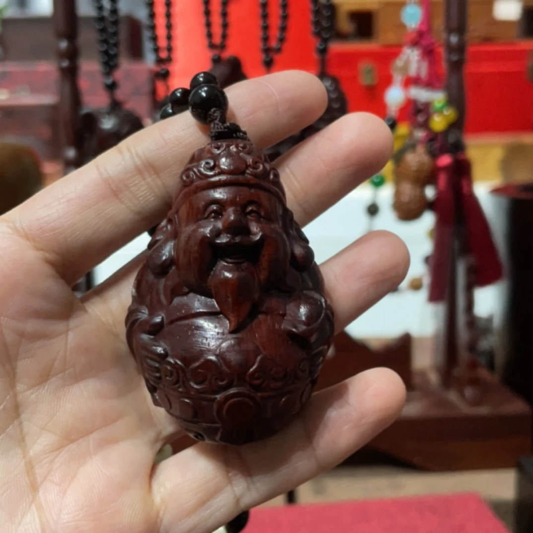 文玩手把件财爷盘玩工艺品