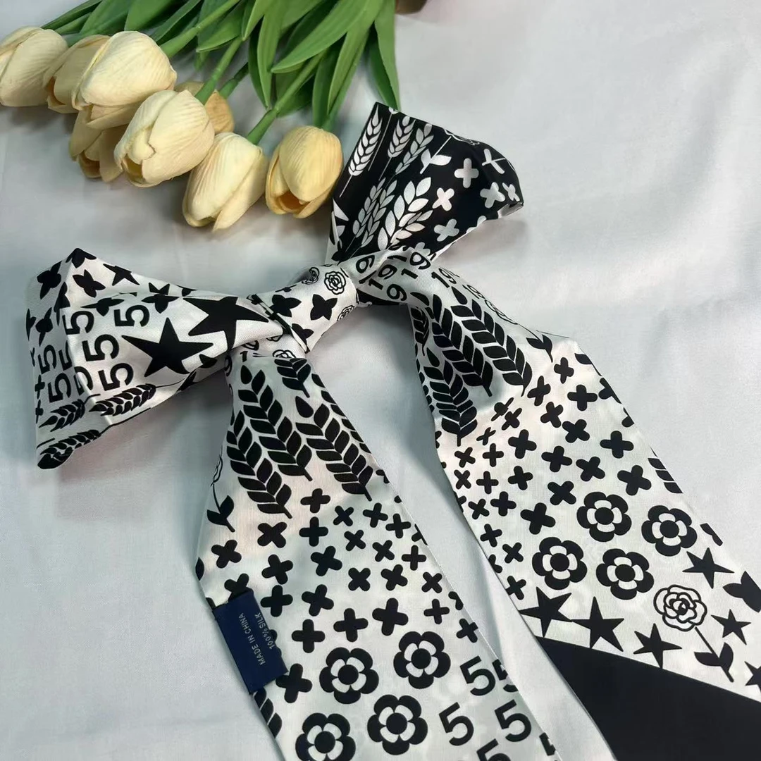 斜纹绸飘带-际遇星空 130*8cm丝巾