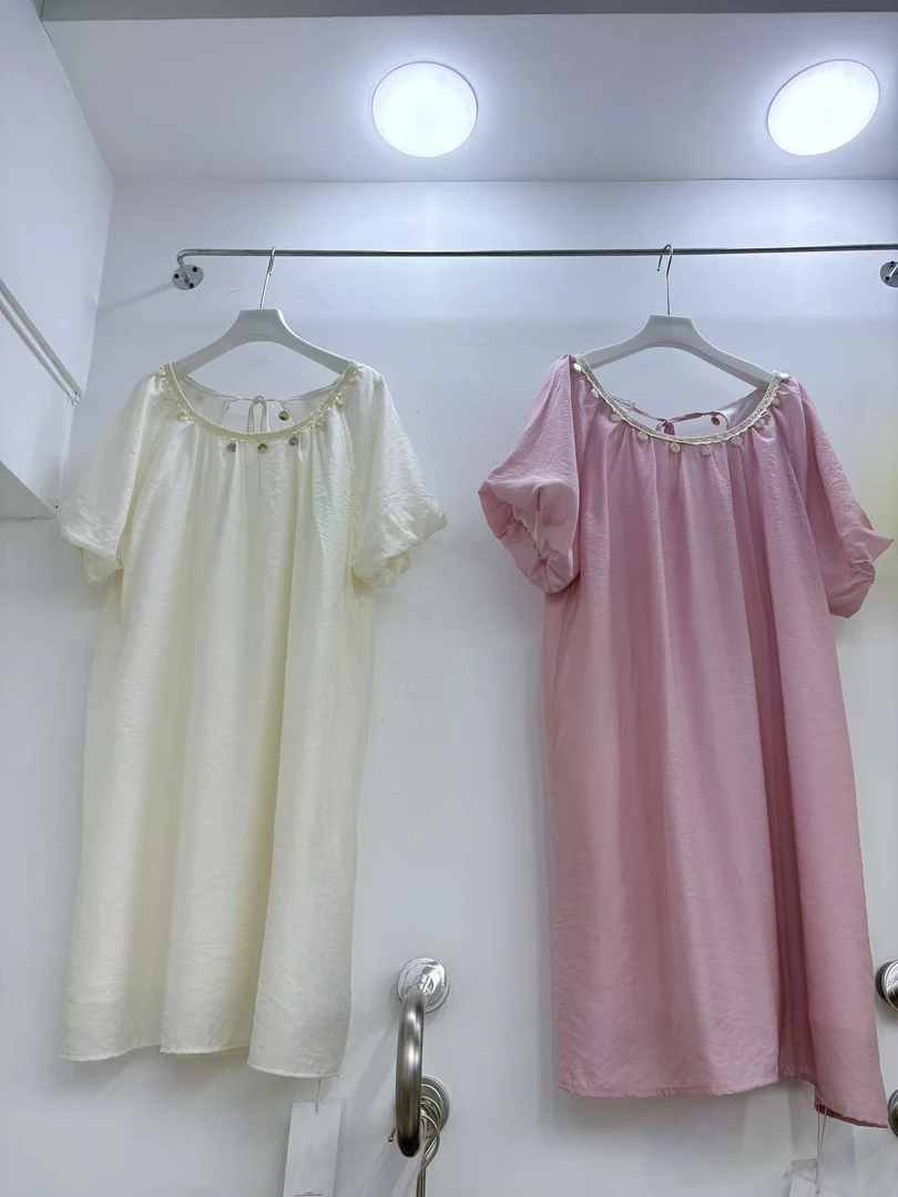 大码定制法式显瘦连衣裙宽松2025韩版夏季新款设计泡泡裙子