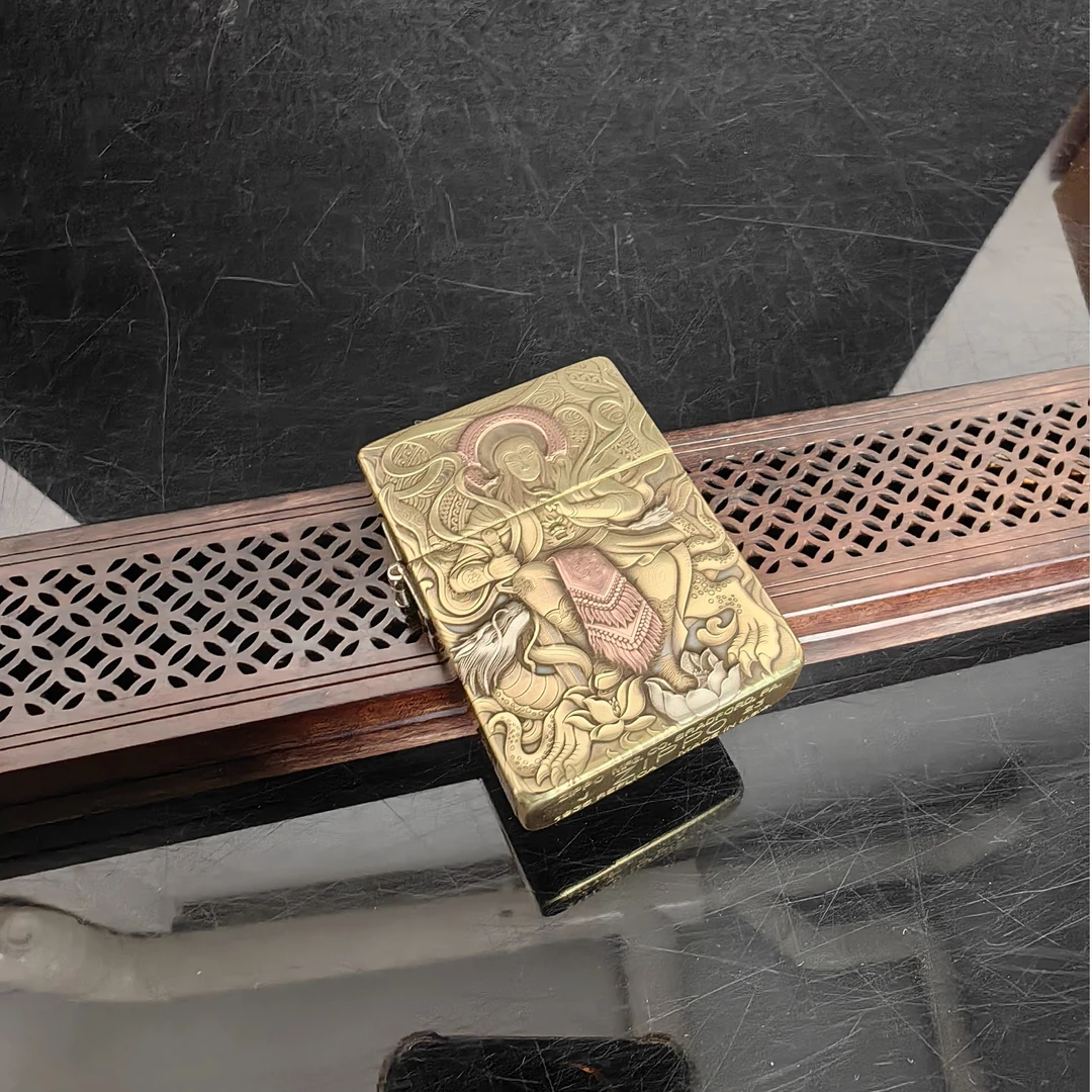zippo打火机 DB 1935黄铜真武大帝  DY9920TZ*848dabai