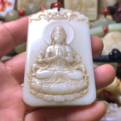 未镶嵌和田玉挂件明*