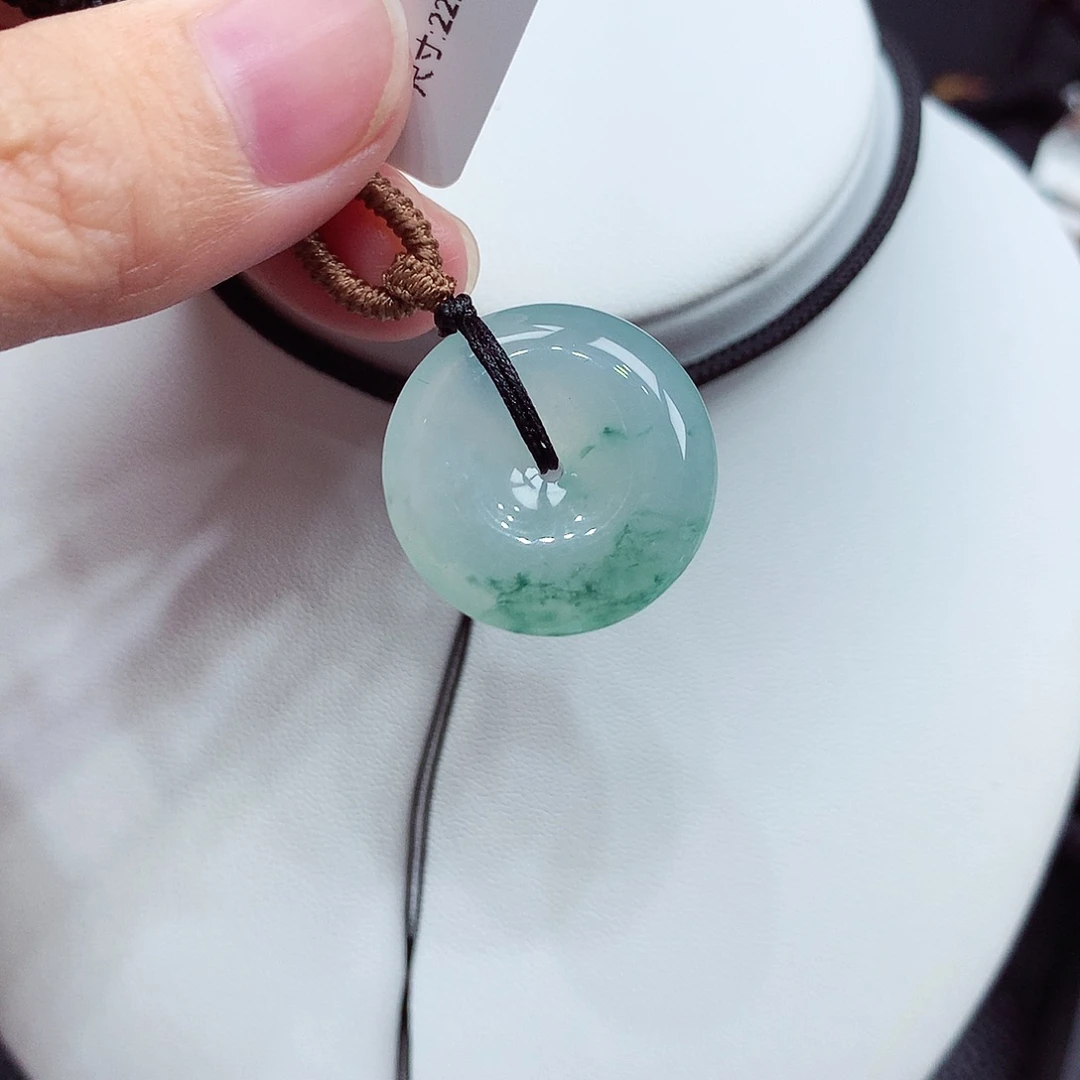 翡翠未镶嵌颈饰翡翠15，22.2/6.1