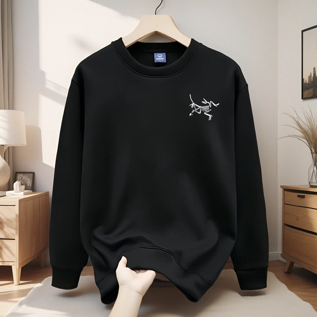 【一折区】奥莱卫衣男2025秋冬新款长袖圆领重磅上衣潮男士