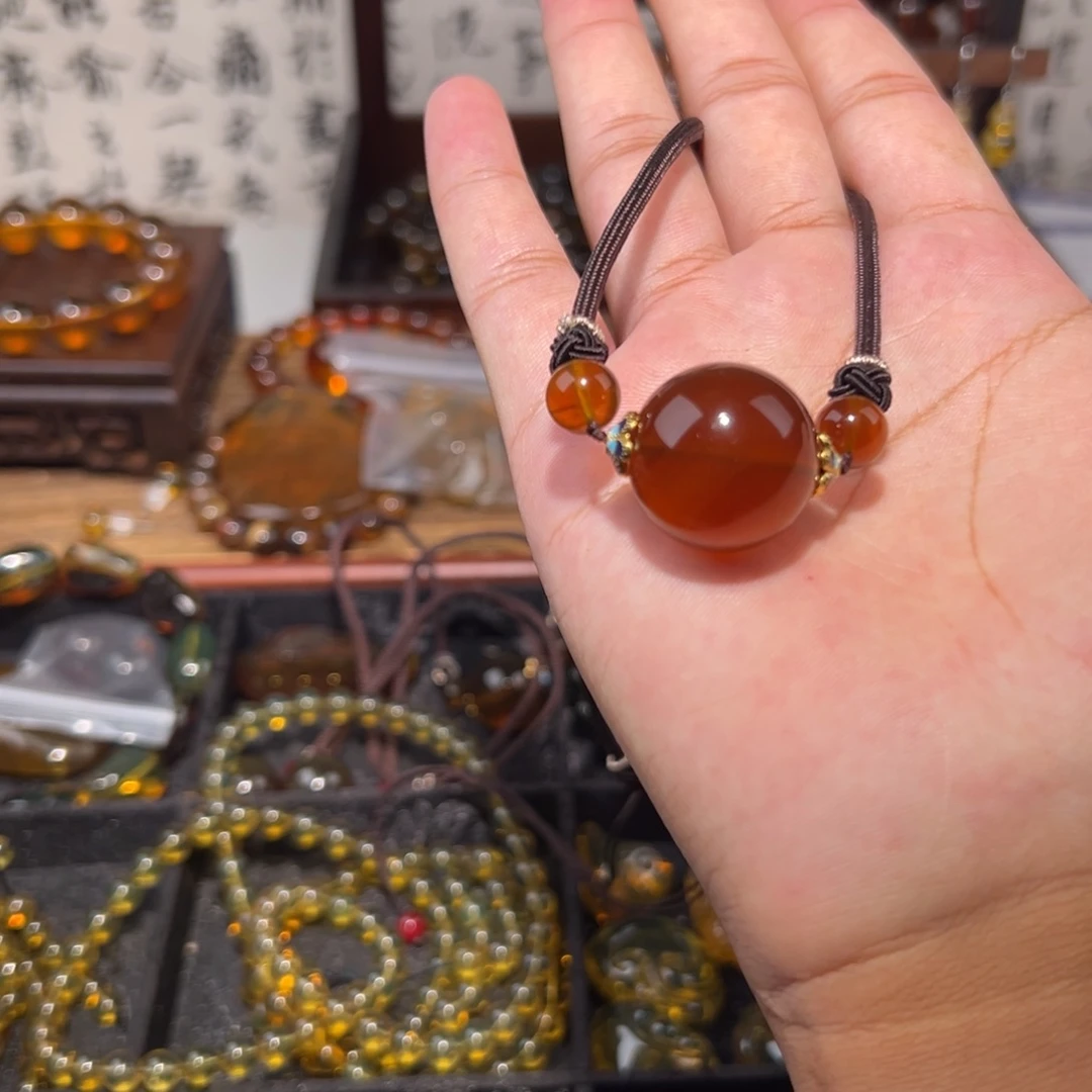 琥珀颈饰未镶嵌22mm锁骨链