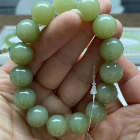 和田玉未镶嵌手链114