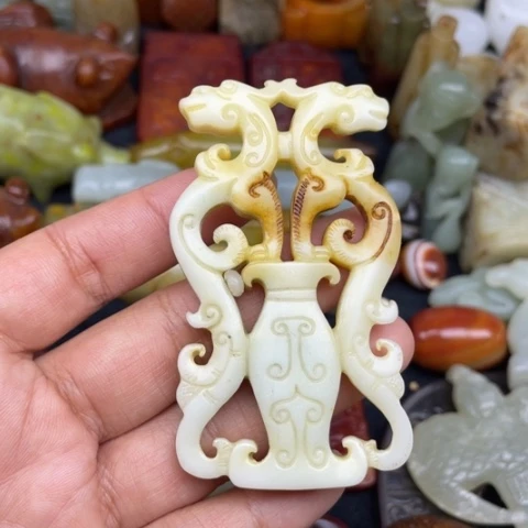 和田玉未镶嵌颈饰58