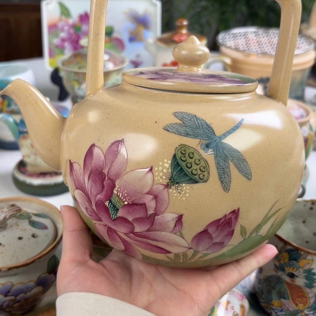 小***女煮茶壶景德镇陶瓷