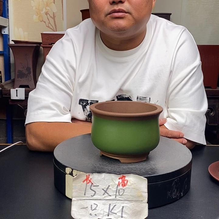 紫砂花盆货号一只K1