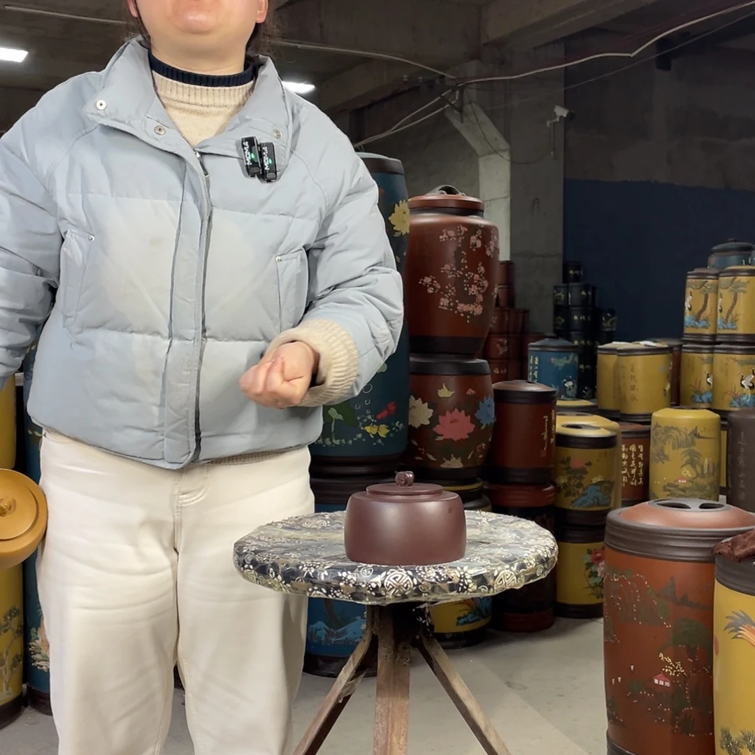 宜兴原矿紫砂茶叶罐