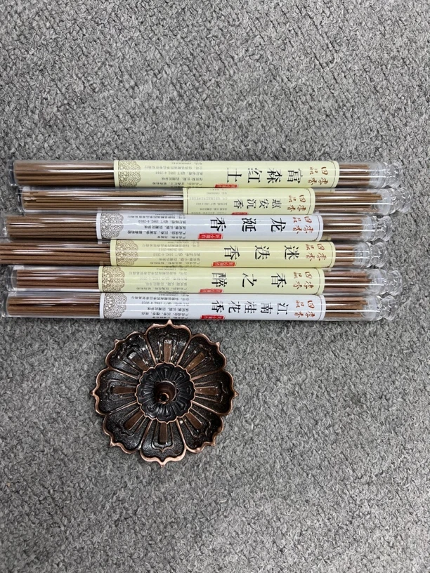 惠安 龙涎 迷迭 香之醉 富森 桂花10g线香组合配莲花香插