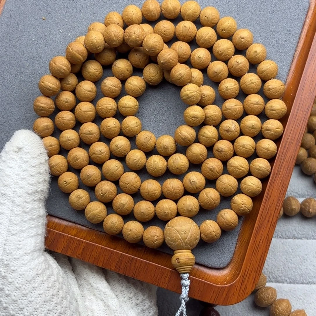 吊坠凤眼菩提凤眼菩提10.5球圆同树厚皮壳长串