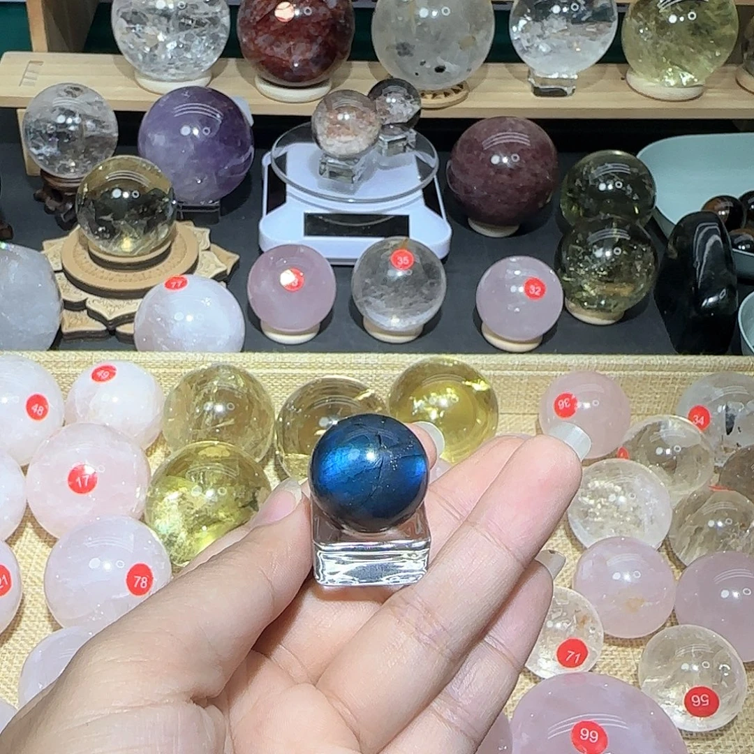 珠宝半成品未镶嵌水晶魔鬼蓝