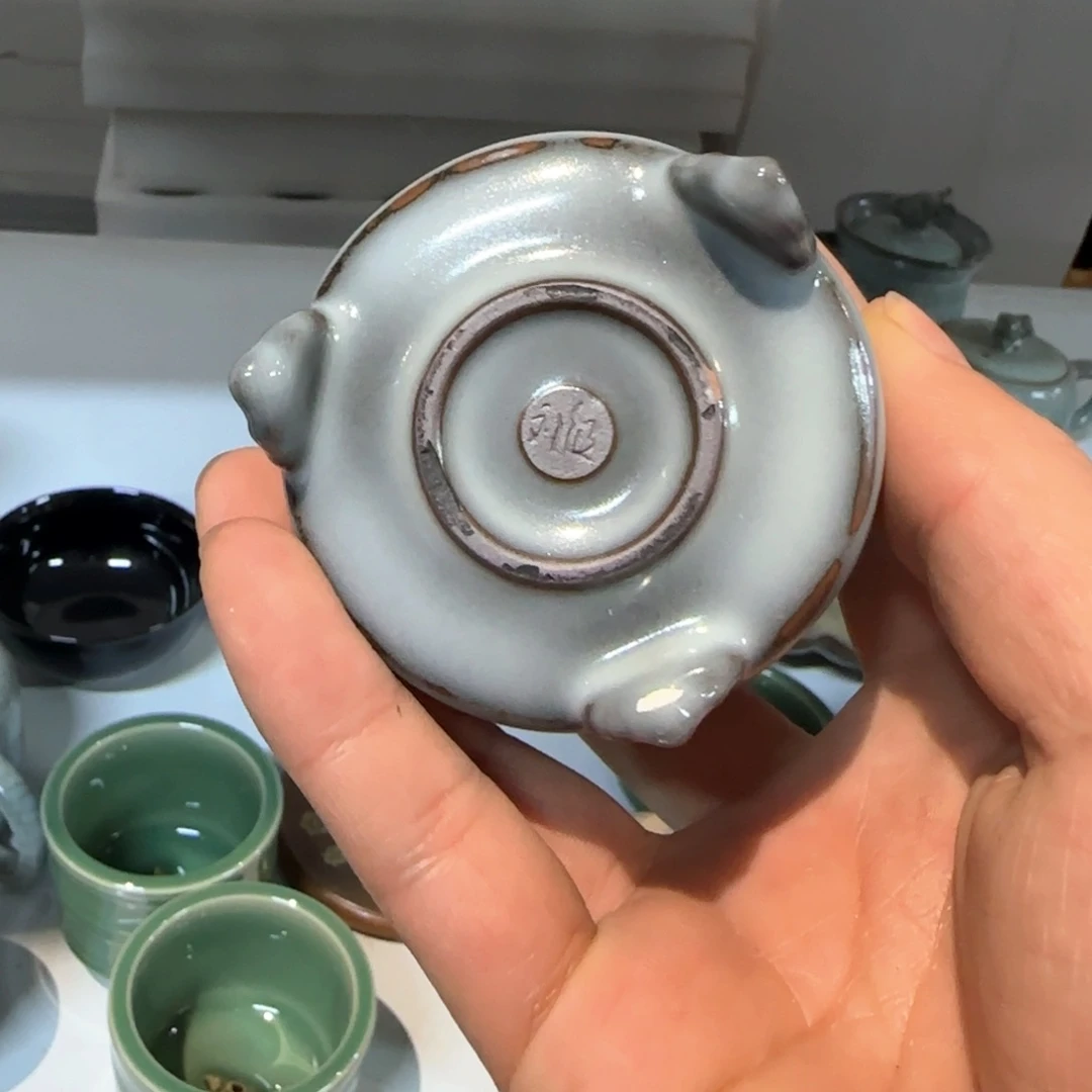 小金茶具青瓷茶器