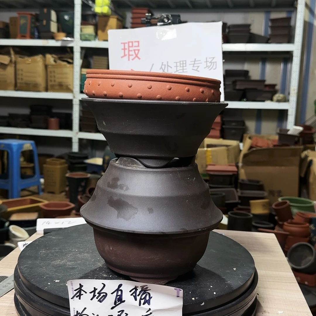 紫砂花盆哈哈好想好期待好棒