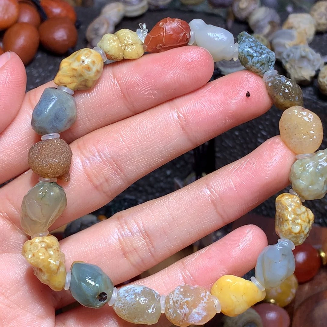 未镶嵌玛瑙/玉髓珠宝半成品