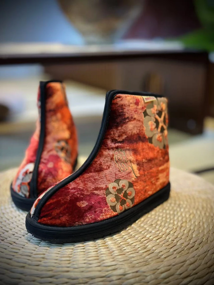 鸿运当头新年限定【冬款-加厚保暖】西楚XICHU国潮千层底布鞋