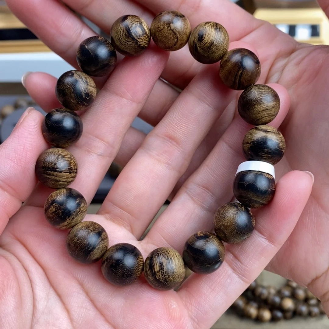 好***習手串沉香越南芽庄白棋瘤疤