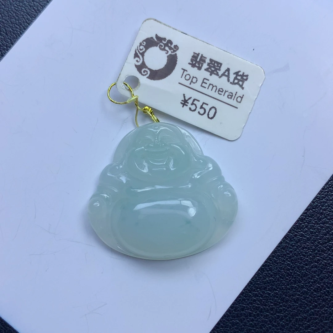 翡翠颈饰未镶嵌曲*佛公