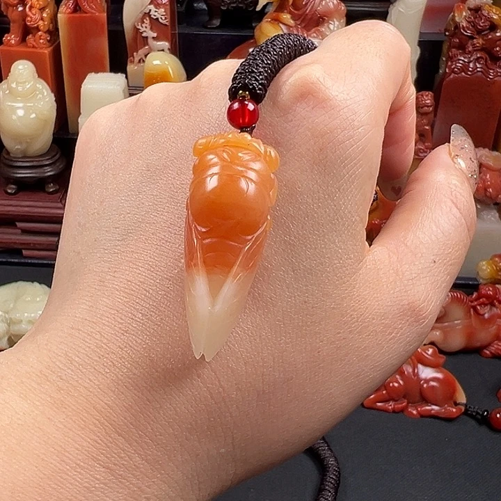 老挝石高山水冻石