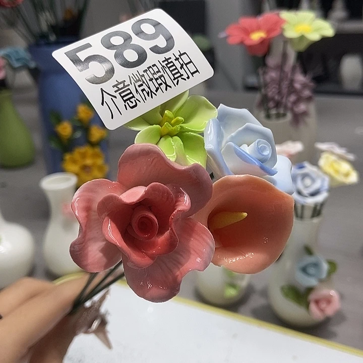 陶瓷纯手工捏花设计