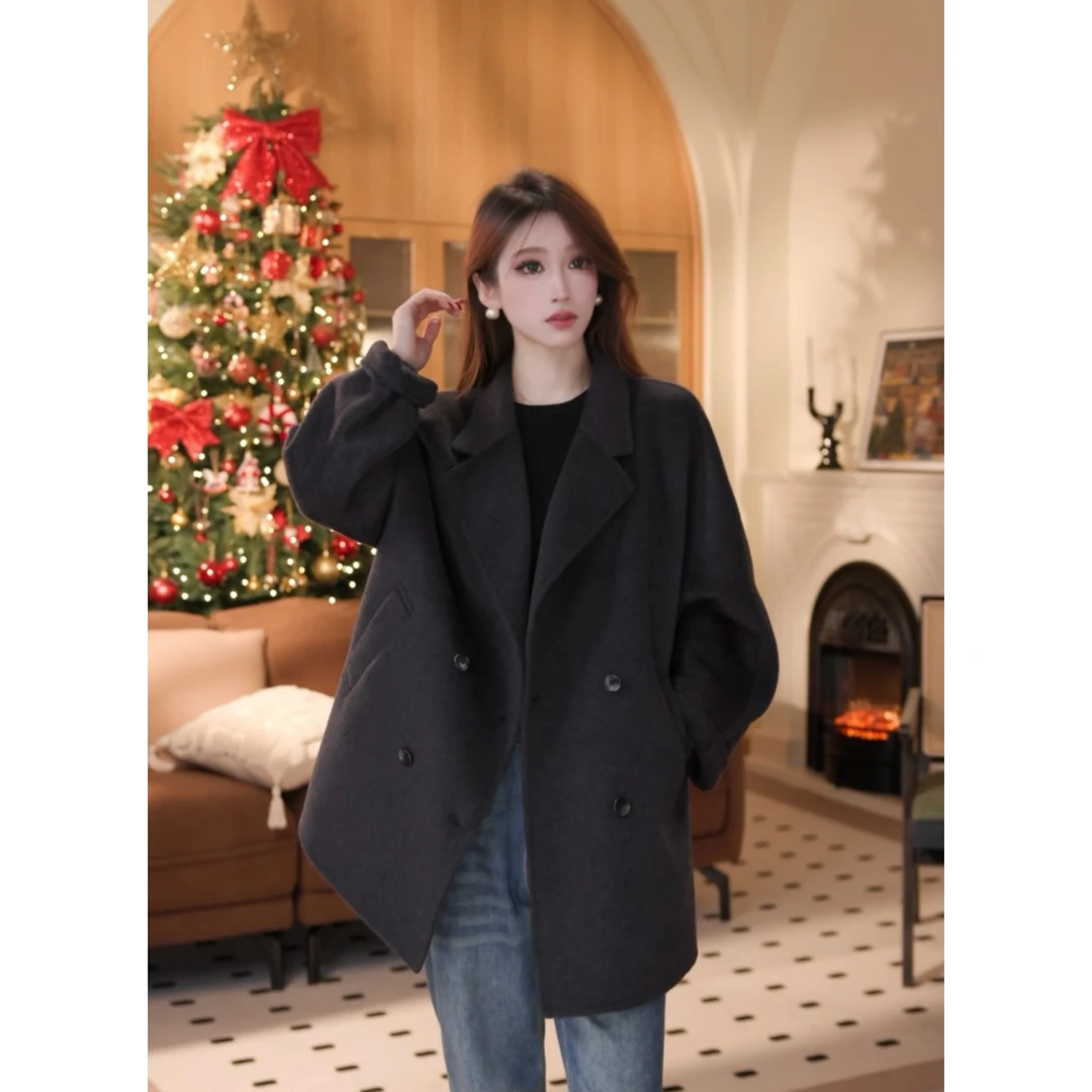 【迎春战袍2号】斜插口袋《山羊绒+绵羊毛》系列一手长顶奢面料中长款